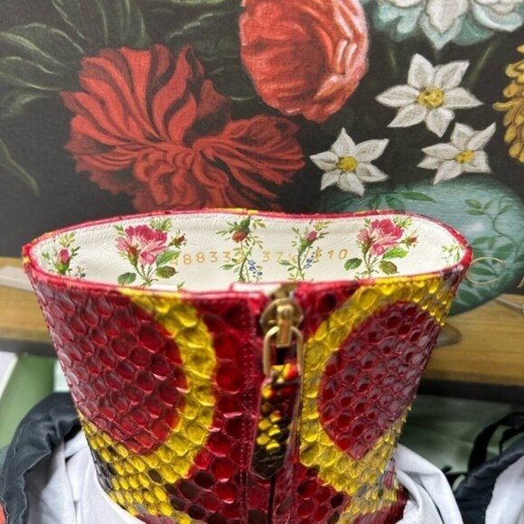 🔥 NWT Gucci Women's Python Platform Ankle Boots 🔥 - Picture 9 of 12